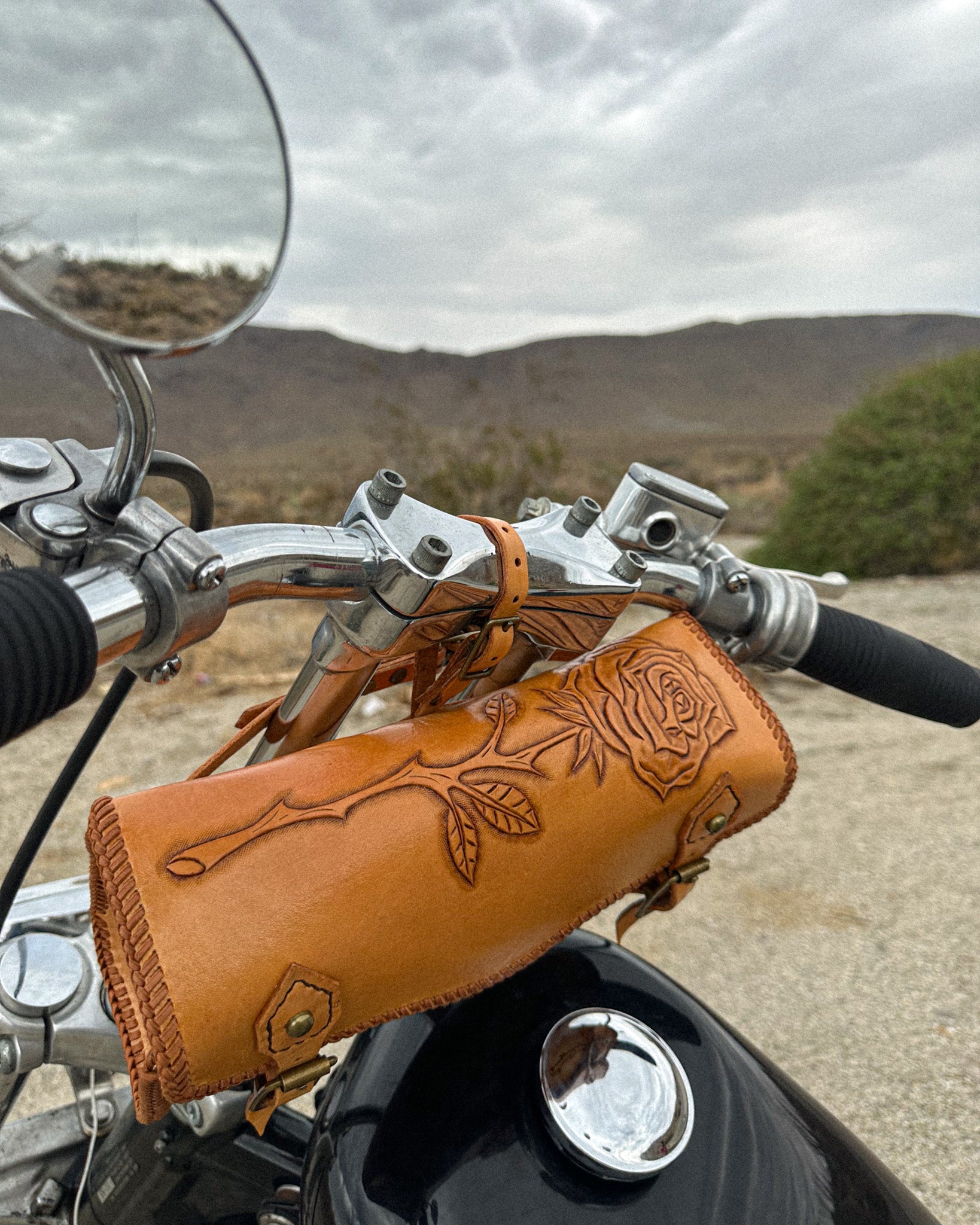 Rose & Thorn Motorcycle Bag