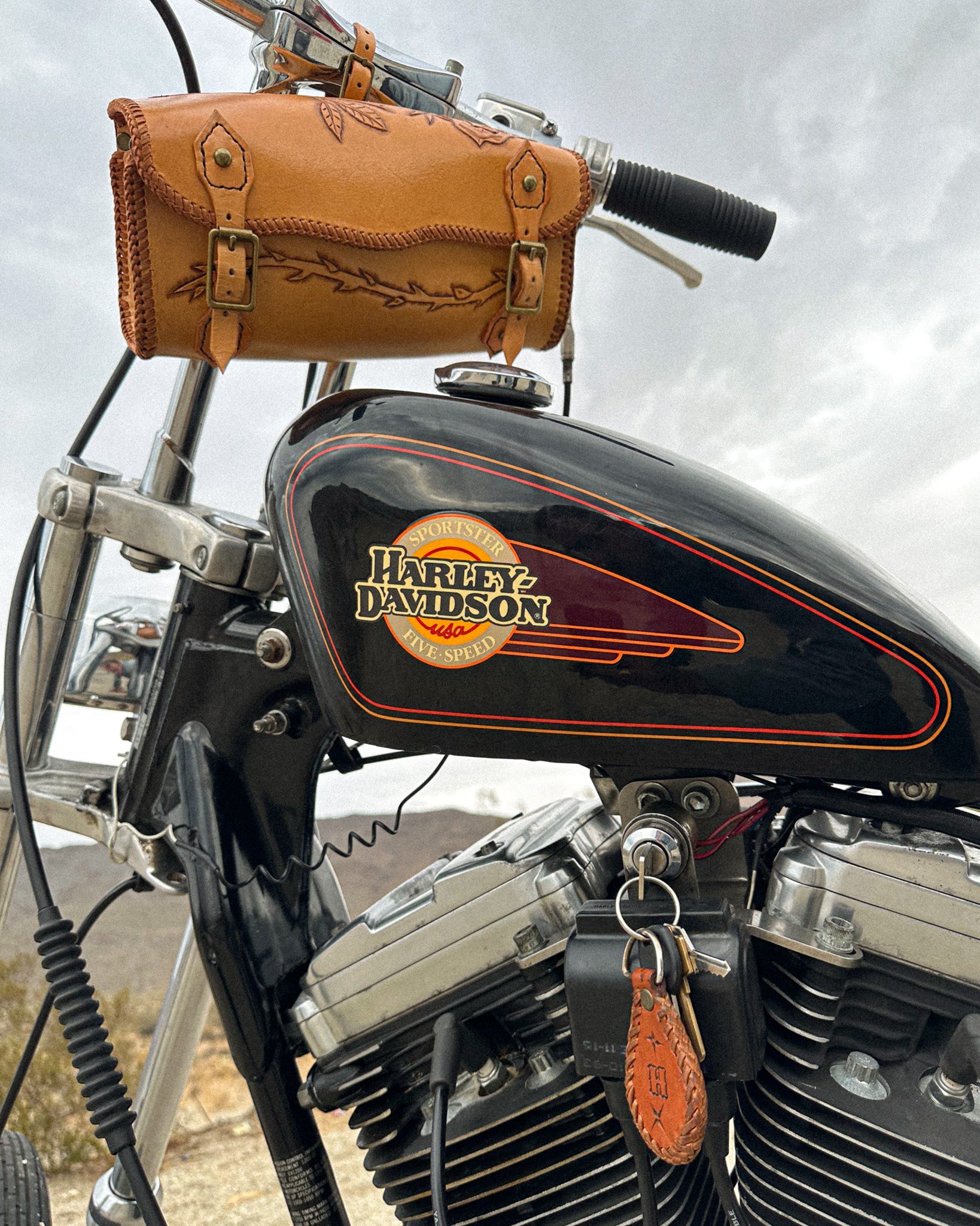 Rose & Thorn Motorcycle Bag